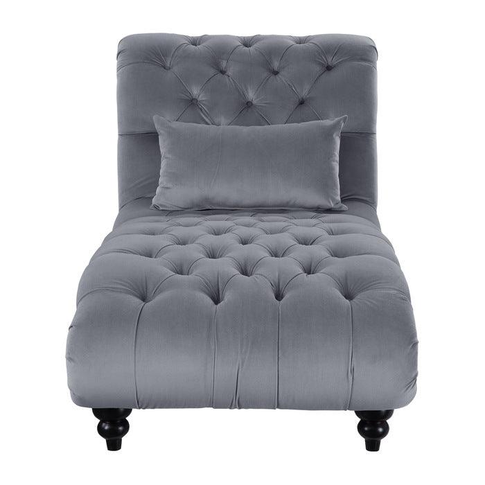 Homelegance - Rosalie Chaise In Dark Gray - 9330Dg-5