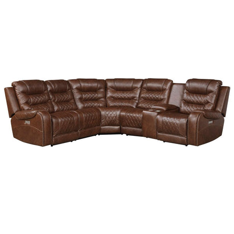 Homelegance - Putnam 6-Piece Modular Power Reclining Sectional - 9405Br-6Lrrr