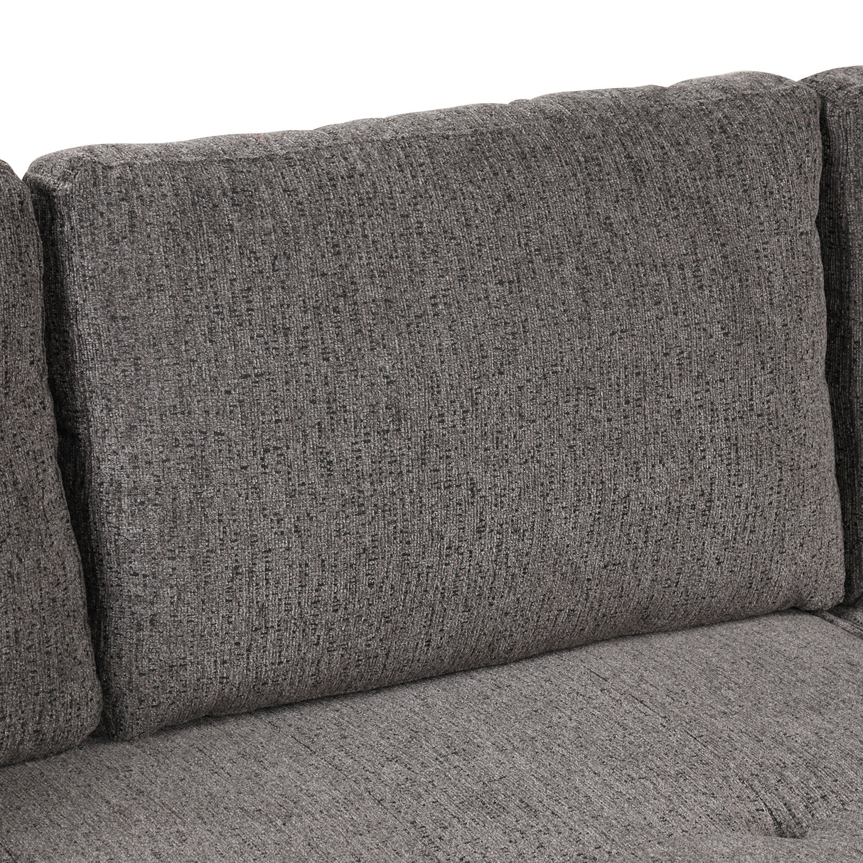 104" Modern L-Shape 3 Seat Reversible Sectional Couch, Pull Out Sleeper Sofa with Storage Chaise and 2 Stools for Living Room Furniture Set,Knox Charcoal (old sku:SG000431AAA) - Home Elegance USA