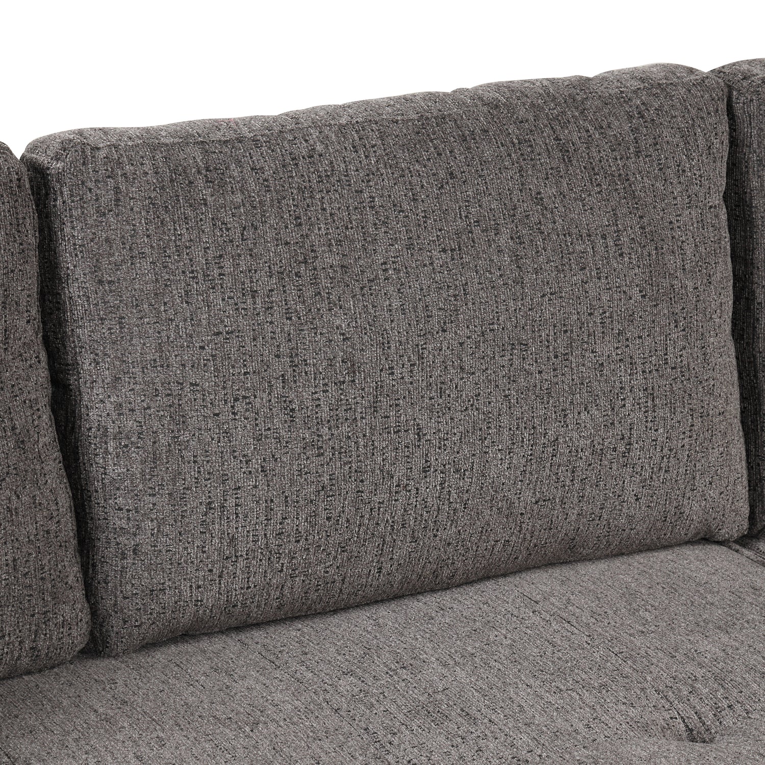 104" Modern L-Shape 3 Seat Reversible Sectional Couch, Pull Out Sleeper Sofa with Storage Chaise and 2 Stools for Living Room Furniture Set,Knox Charcoal (old sku:SG000431AAA) - Home Elegance USA