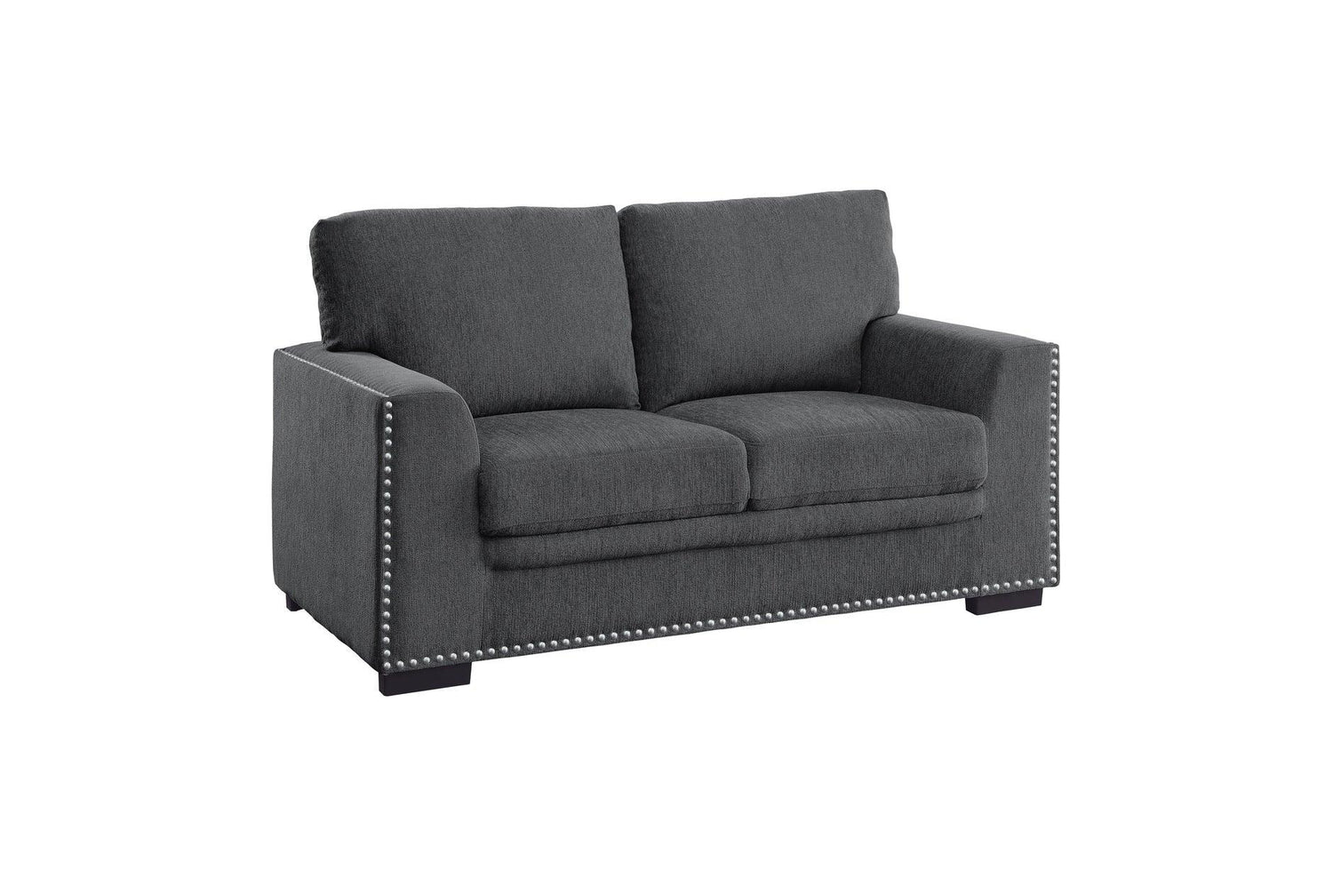 Homelegance - Morelia 3 Piece Living Room Set In Charcoal - 9468Cc