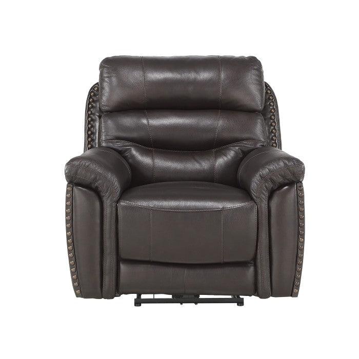 Homelegance - Lance Power Reclining Chair With Power Headrest And Usb Port In Brown - 9527Brw-1Pwh