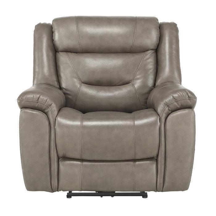 Homelegance - Kennett Power Reclining Chair With Power Headrest And Usb Port In Brownish Gray - 9528Brg-1Pwh