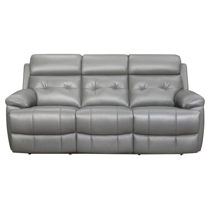 Homelegance - Lambent Double Reclining Sofa In Gray - 9529Gry-3