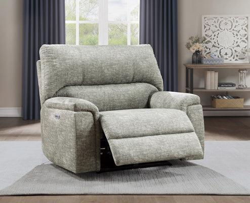 Homelegance - Hooper Power Reclining Chair With Power Headrest And Usb Port In Smoke Gray - 9531-1Pwh