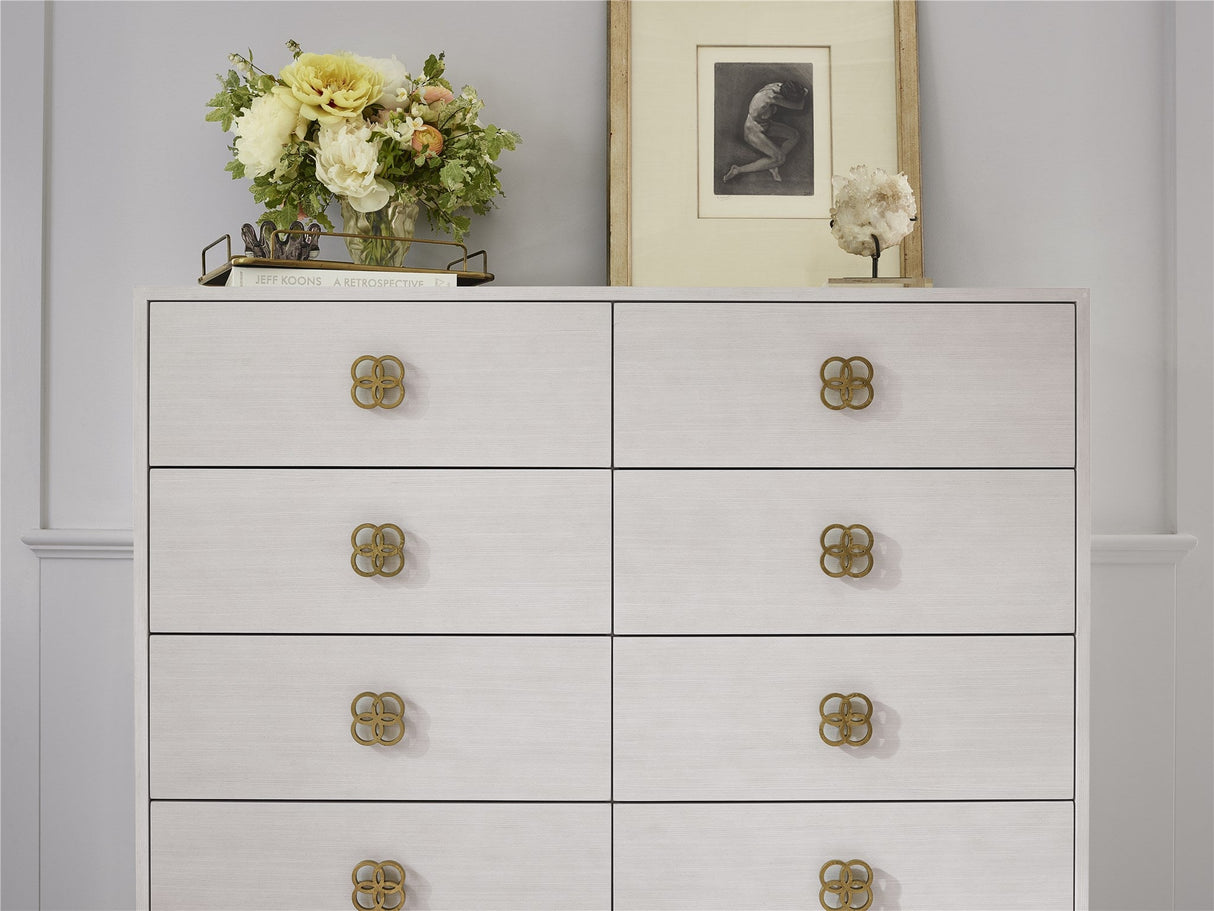 Peony Drawer Chest Alabaster Finish with 10 Drawers | Universal