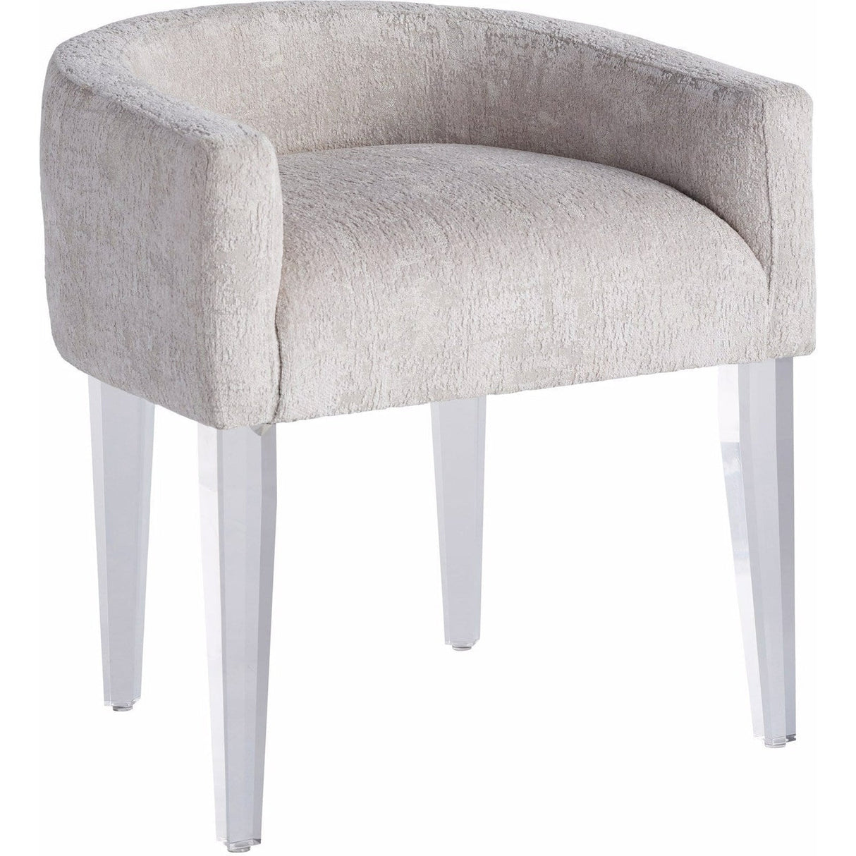 Love Joy Bliss Vanity Chair Bubbly Champagne Fabric with Acrylic Legs – Universal