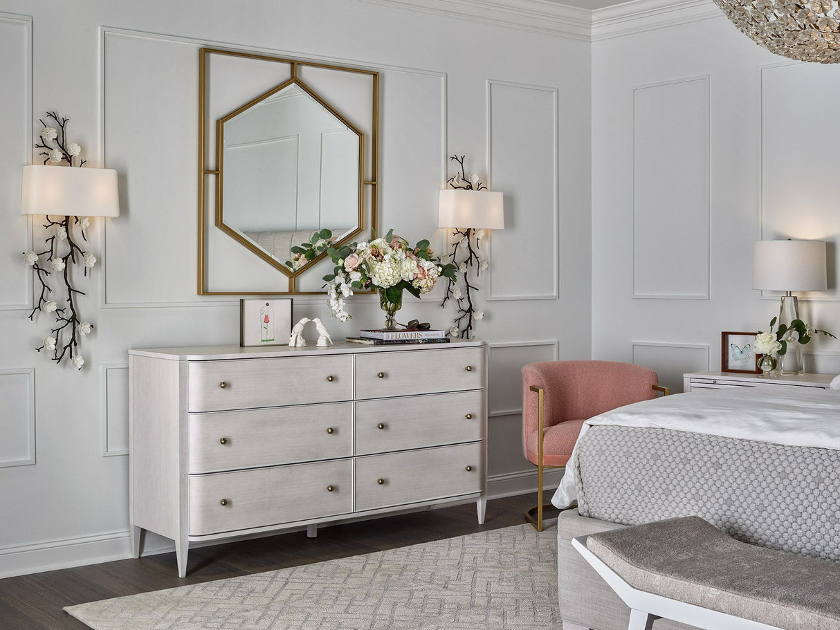 Chelsea Dresser Alabaster Finish with 6 Drawers | Universal