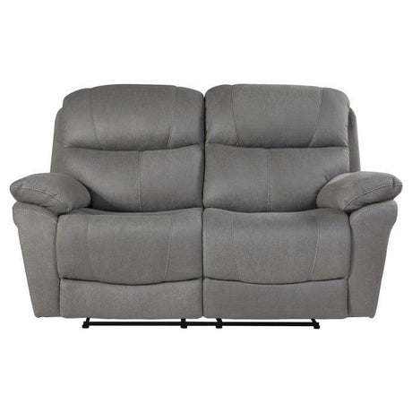 Homelegance - Longvale Double Reclining Love Seat In Gray - 9580Gy-2