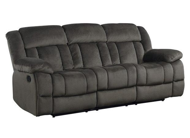Homelegance - Laurelton Chocolate Double Reclining Sofa - 9636-3