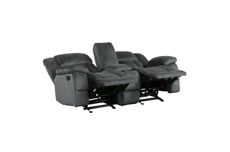 Homelegance - Laurelton Charcoal Double Reclining Sofa - 9636Cc-3