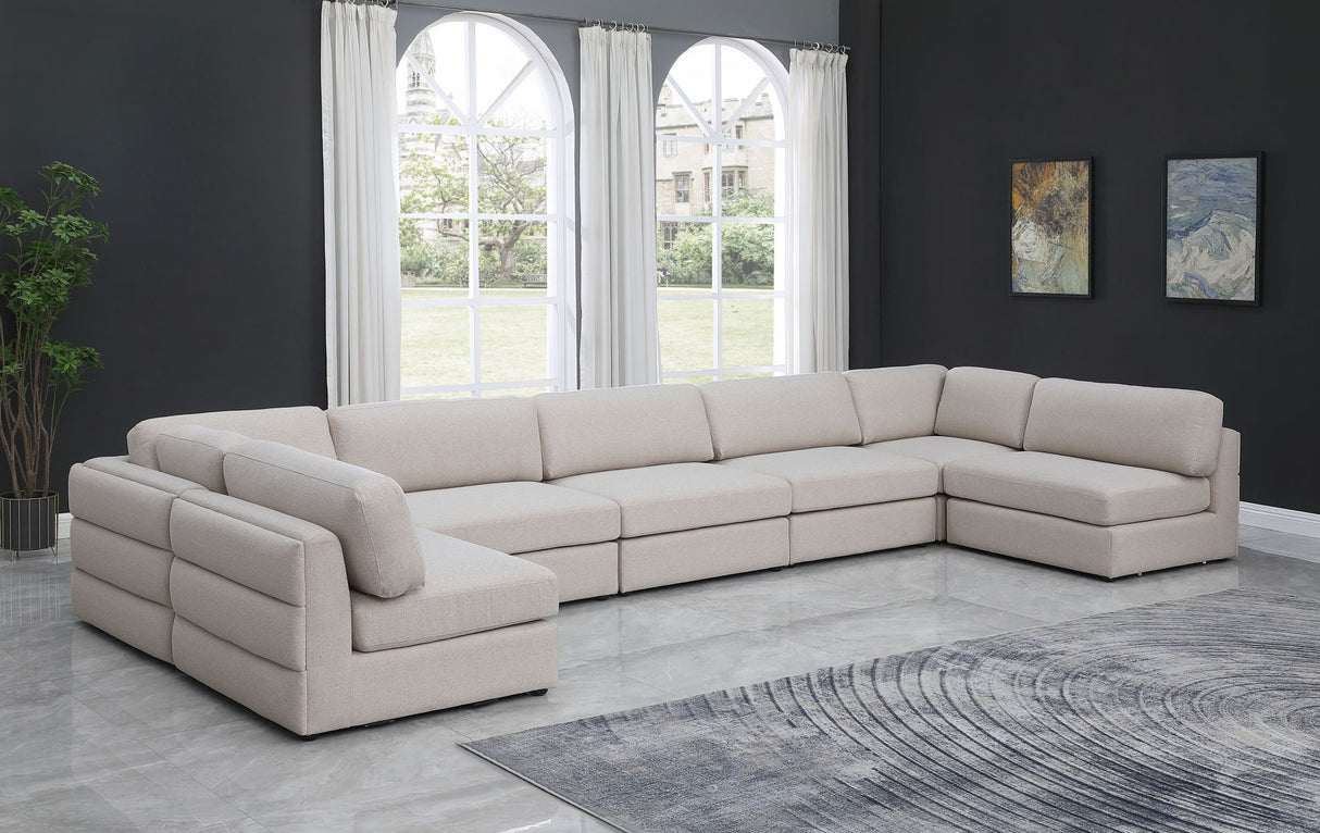 Beckham - Modular Sectional 7 Piece - Beige | Home Elegance USA