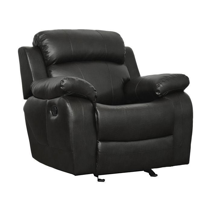 Homelegance - Marille Black Glider Reclining Chair - 9724Blk-1