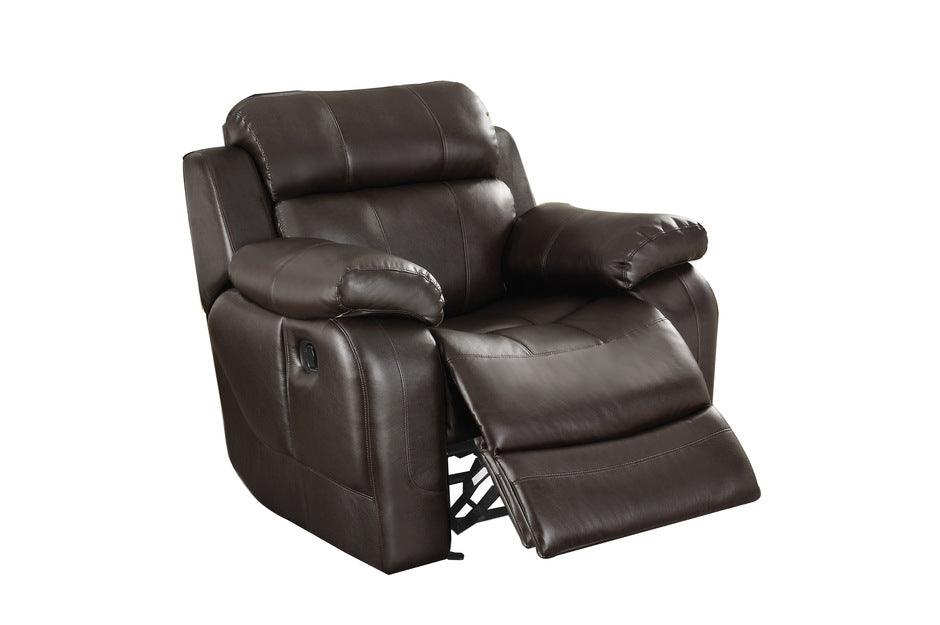Homelegance - Marille Dark Brown Glider Reclining Chair - 9724Brw-1