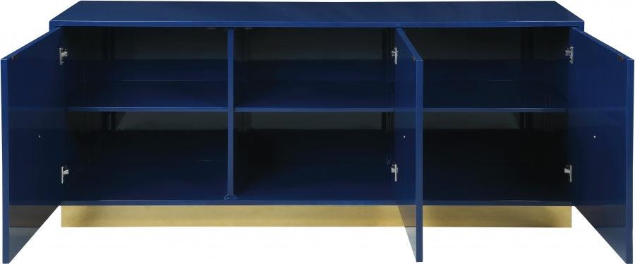 Cosmopolitan Sideboard - Buffet In Navy Lacquer - 341 | Meridian | Home Elegance USA
