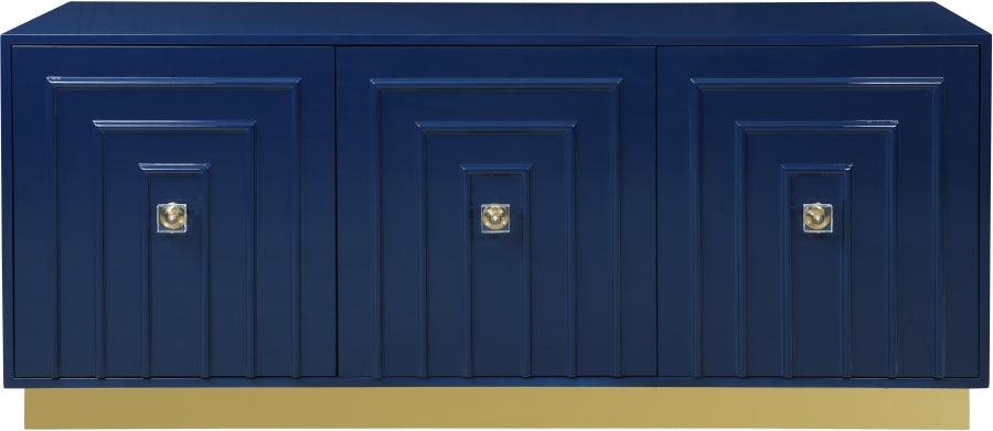 Cosmopolitan Sideboard - Buffet In Navy Lacquer - 341 | Meridian | Home Elegance USA