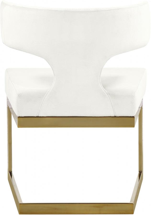 Alexandra Velvet Dining Chair Set Of 2 In Cream - 953Cream - C | Meridian | Home Elegance USA