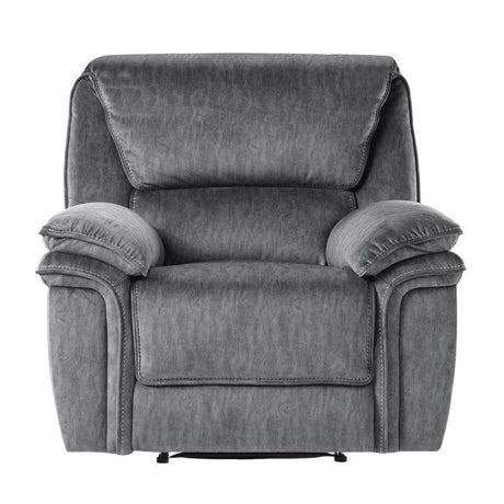 Homelegance - Muirfield Reclining Chair In Gray - 9913-1