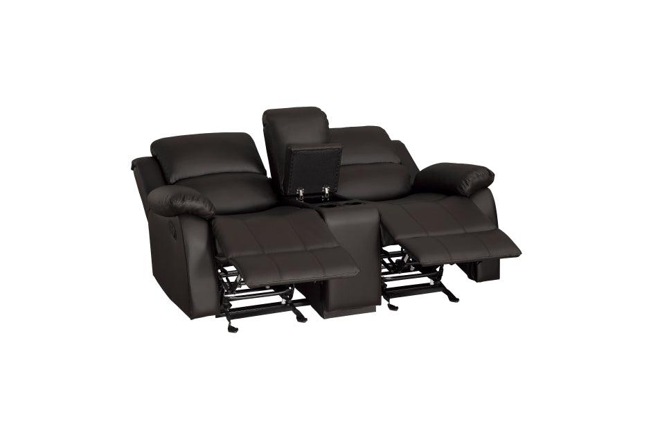 Homelegance - Clarkdale Dark Brown 2 Piece Sofa Set - 9928Dbr-3-2