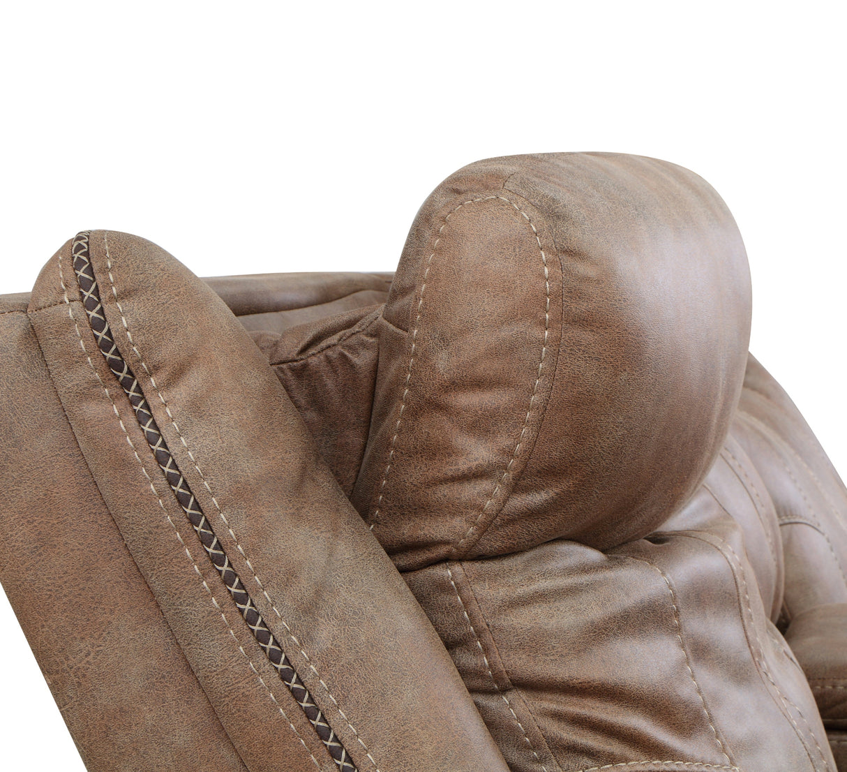 Luxurious Camel Power Sofa Recliner - Traditional Meets Modern - Power Footrest, Power Headrest, USB Charging Home Elegance USA