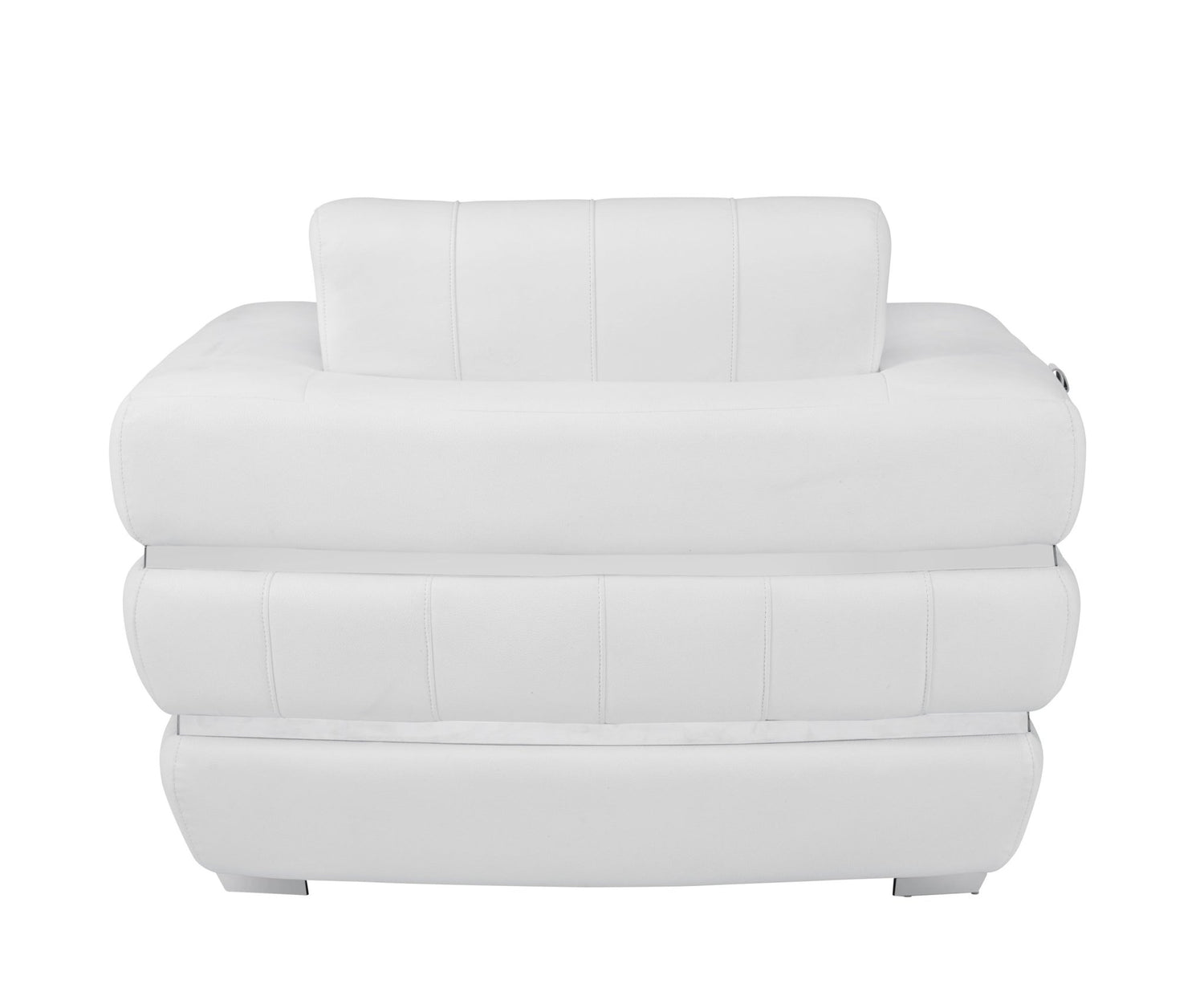 Global United Top Grain Italian Leather  Chair - Home Elegance USA