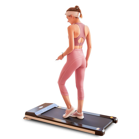 Walking Pad Treadmill Under Desk for Home Office Fitness, Mini Portable Treadmill with APP Remote Control and 16 Inch Running Area(Note: Forbidden to sell on Amazon)