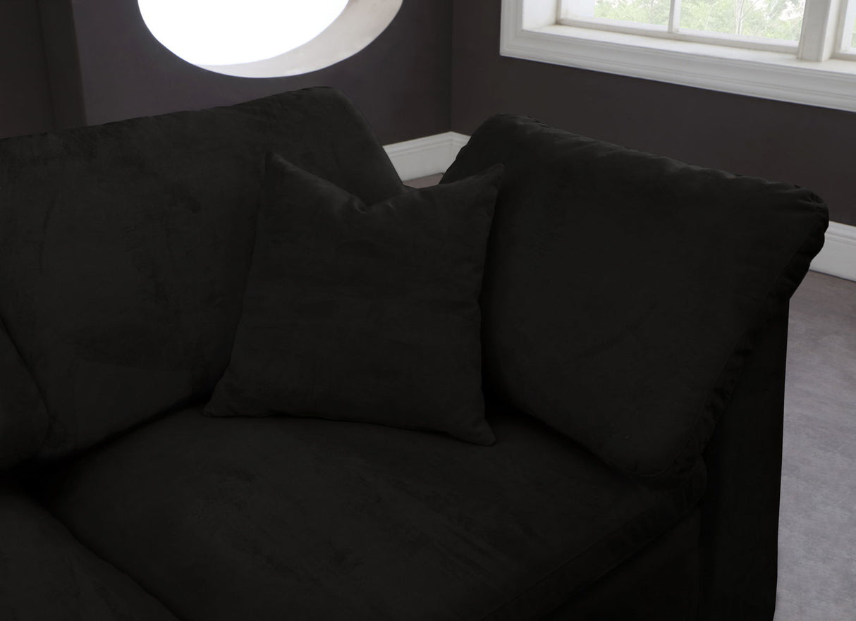 Cozy - Modular Sectional Cloud - Black - Fabric | Home Elegance USA