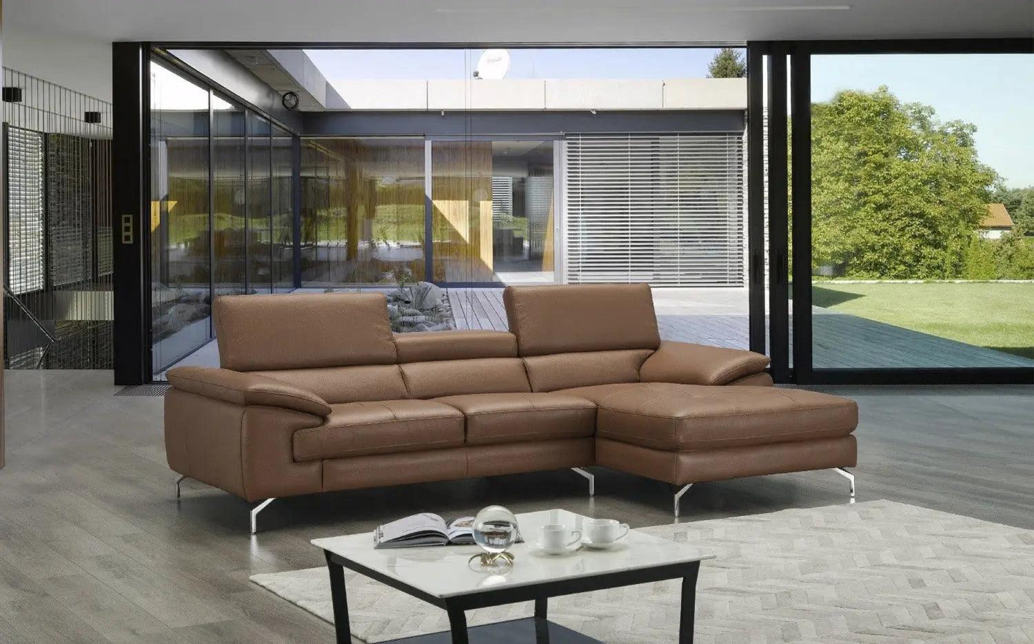 A973B Premium Leather Sectional | J&M | Home Elegance USA
