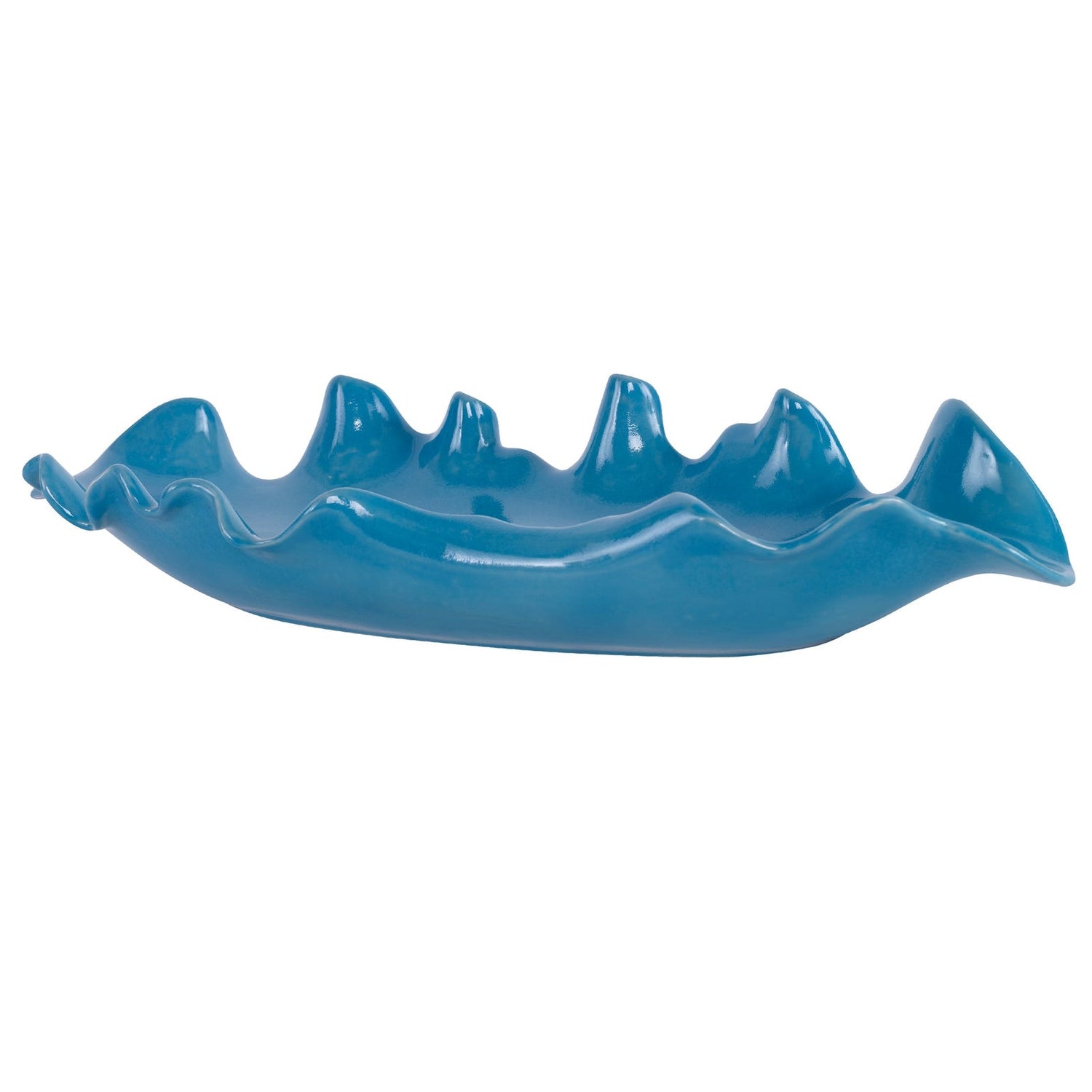 Uttermost Ruffled Feathers Blue Bowl - Home Elegance USA