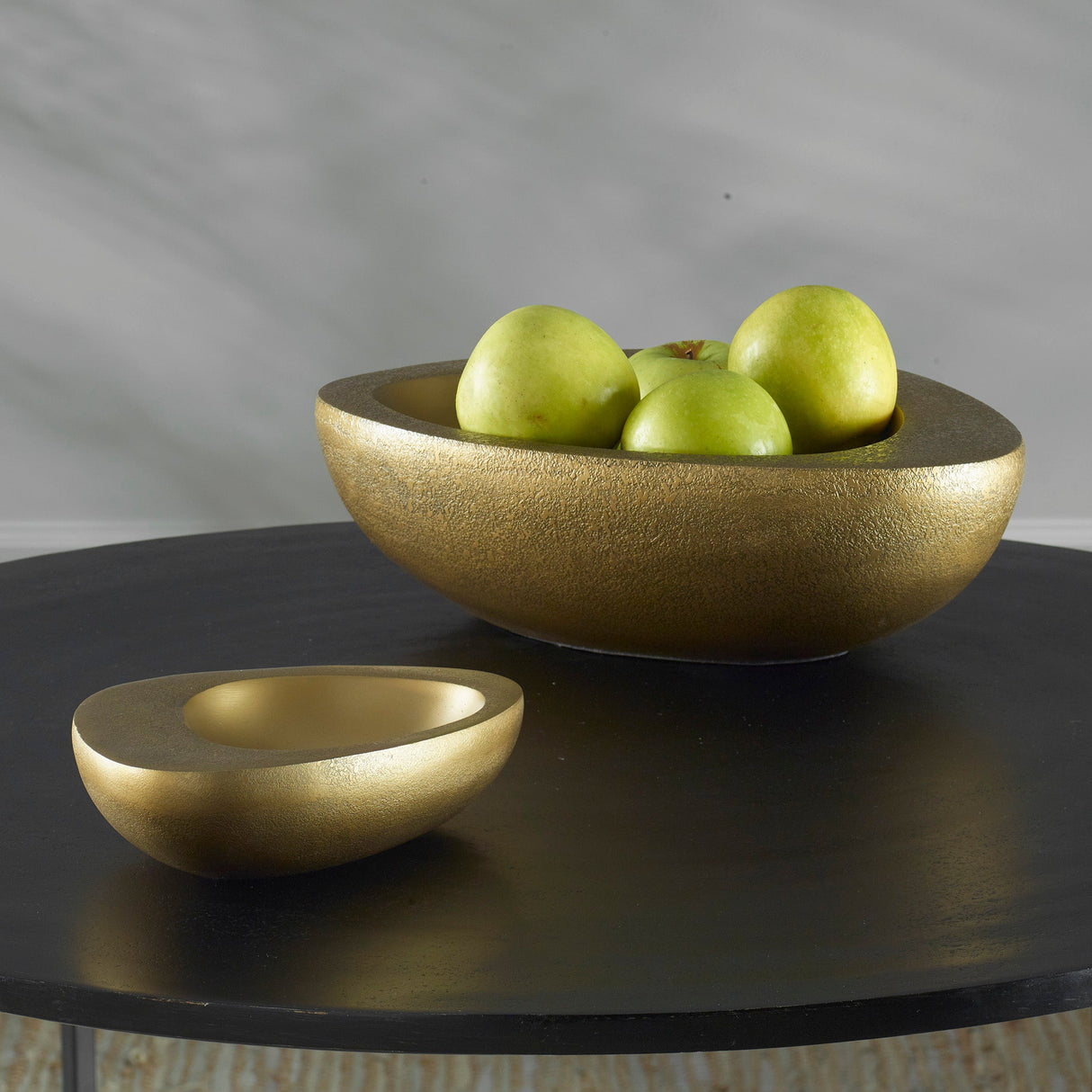 Uttermost Ovate Brass Bowls - Set Of 2 - Home Elegance USA
