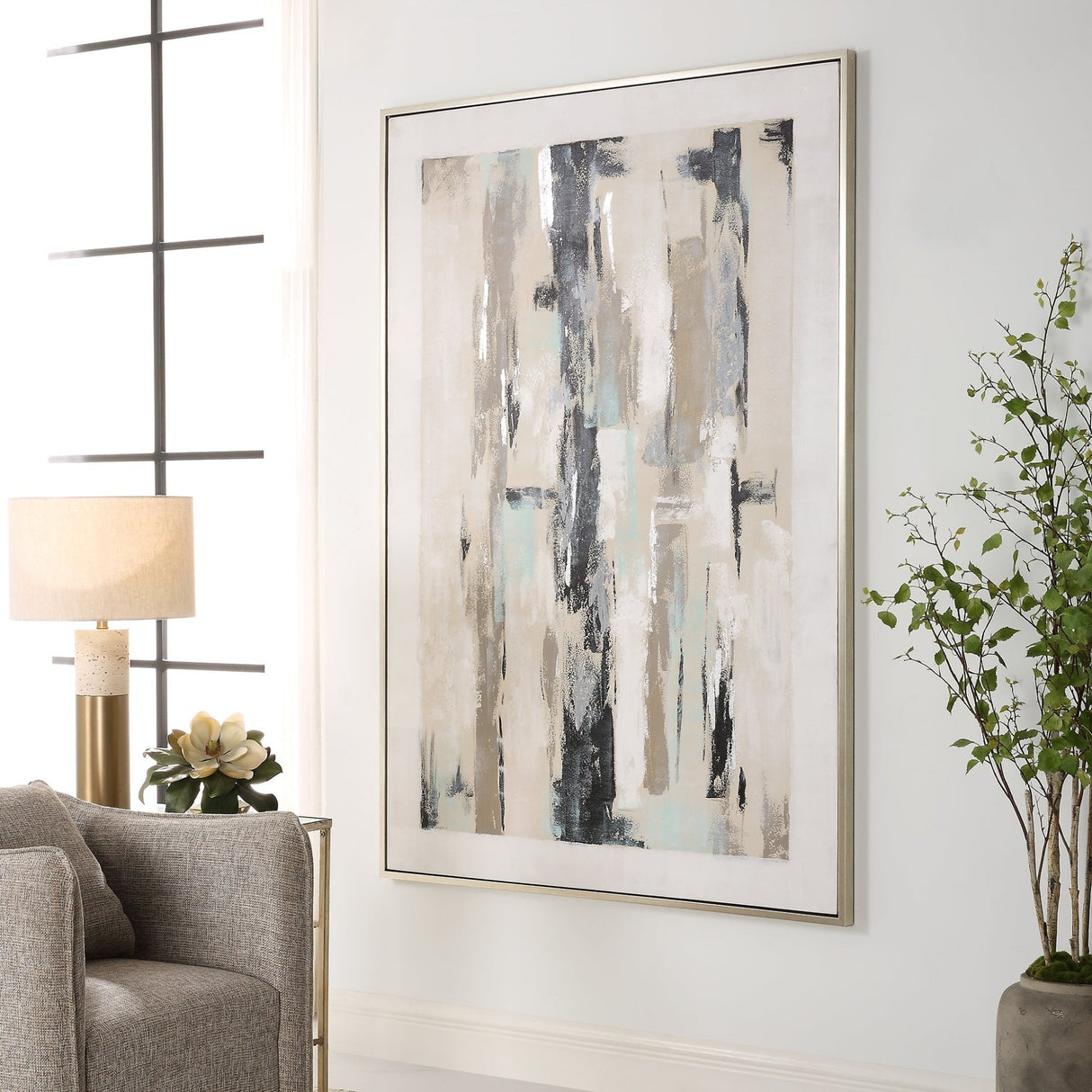 Uttermost Placidity Hand Painted Abstract Art - Home Elegance USA