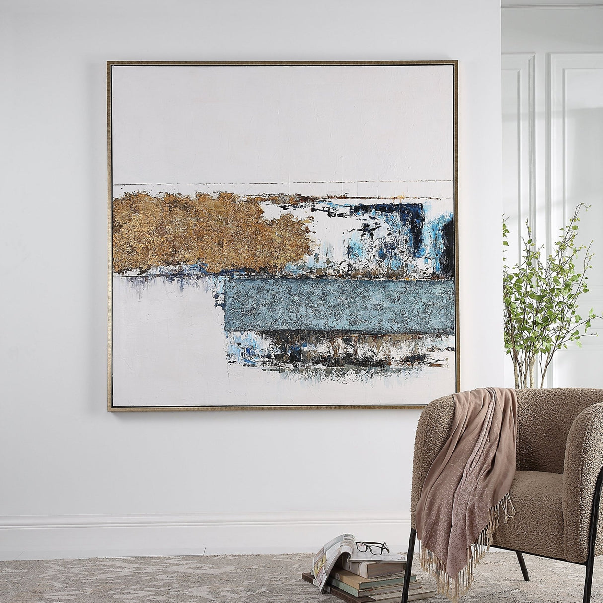 Uttermost Stacked Against Hand Painted Canvas - Home Elegance USA