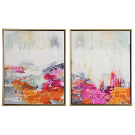 Uttermost Color Theory Framed Abstract Art - Set Of 2 - Home Elegance USA