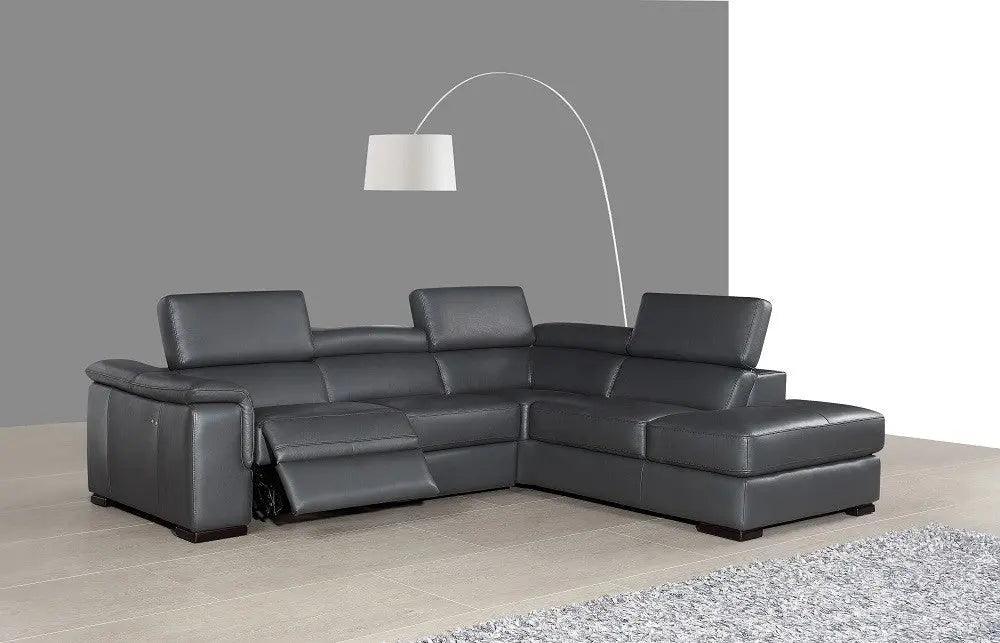 Agata Premium Leather Sectional | J&M | Home Elegance USA