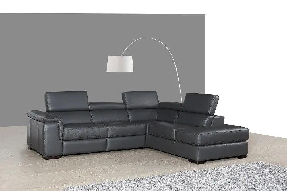 Agata Premium Leather Sectional | J&M | Home Elegance USA