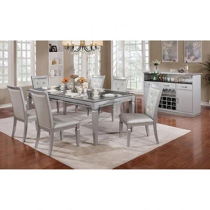 Alena Rectangular Expandable Dining Set by Furniture of America | Home Elegance USA