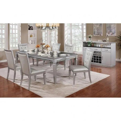 Alena Rectangular Expandable Dining Set by Furniture of America | Home Elegance USA