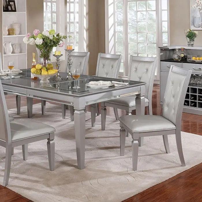 Alena Rectangular Expandable Dining Set by Furniture of America | Home Elegance USA