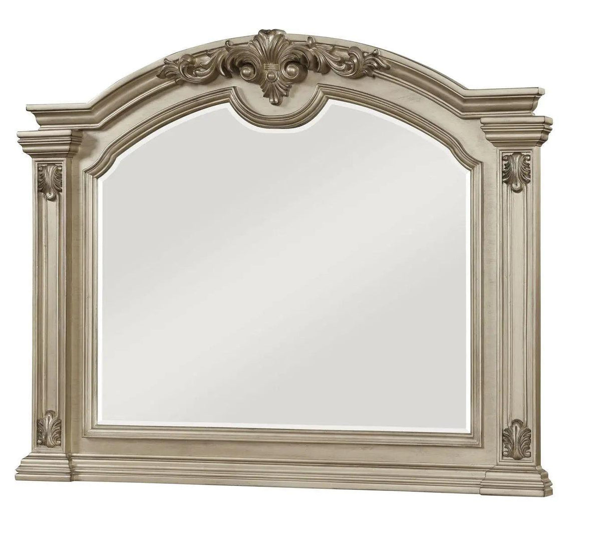 Alicia 6Pc Transitional Bedroom Set In Metallic Beige Finish | Cosmos | Home Elegance USA