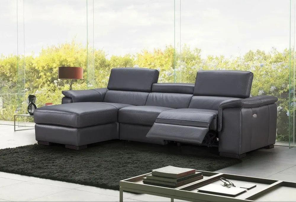 Allegra Premium Leather Sectional | J&M | Home Elegance USA