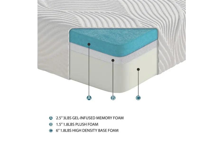 Altair 10 Inch Gel - Infused Memory Foam Mattress - Mt - G10 | Homelegance | Home Elegance USA