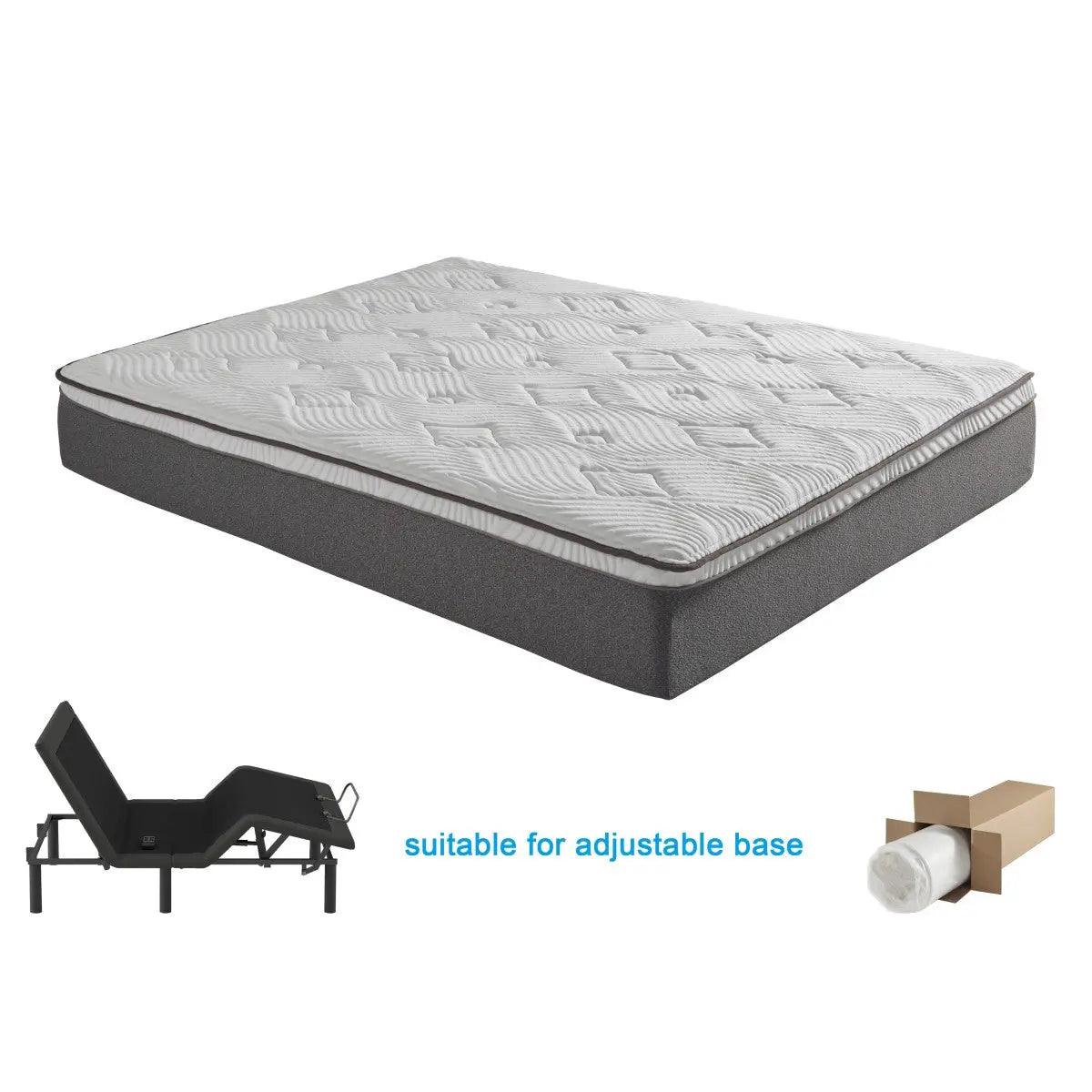 Altair 12 Inch Gel - Infused Memory Foam Mattress - Mt - G12 | Homelegance | Home Elegance USA