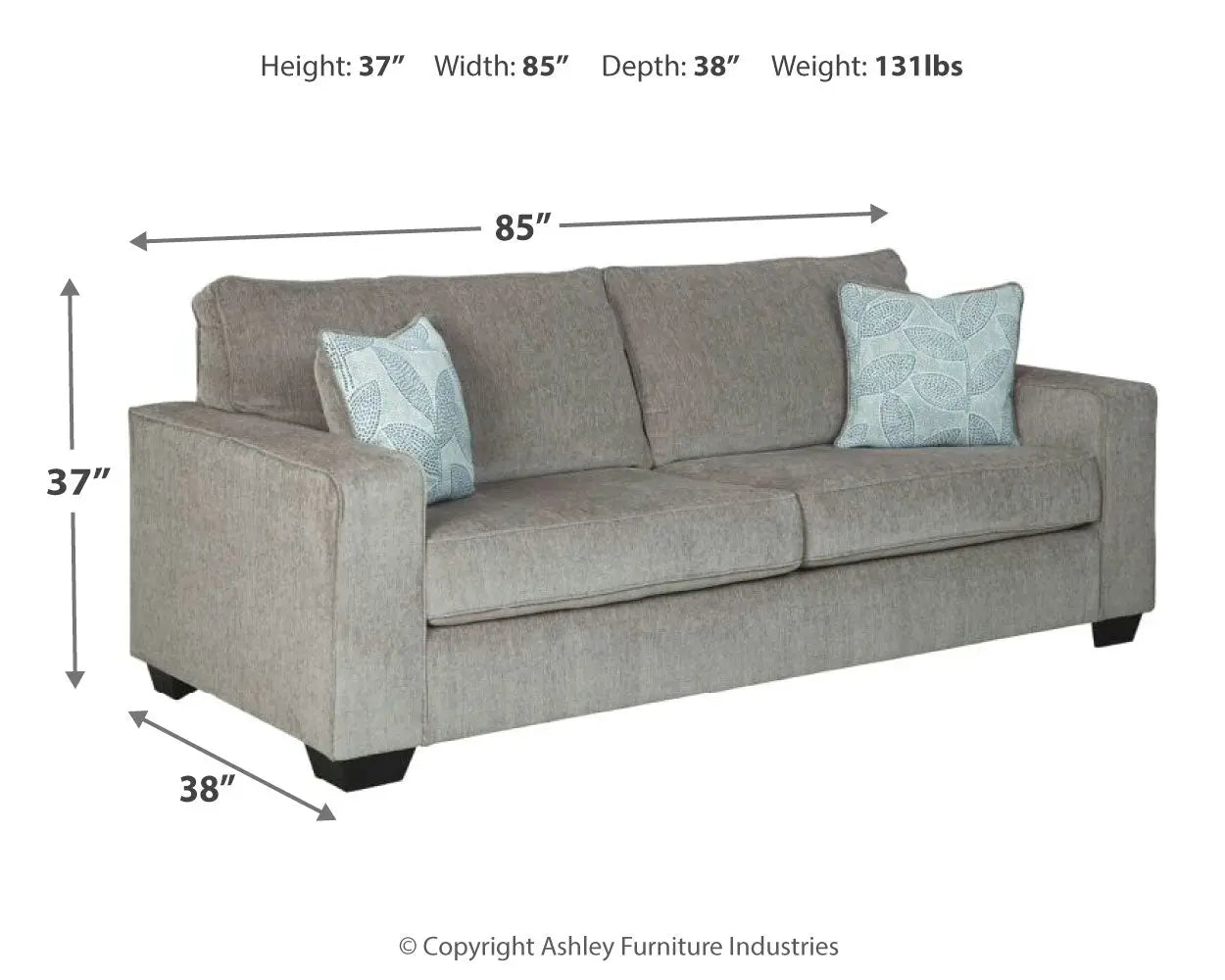 Altari Alloy Sofa And Loveseat | Ashley | Home Elegance USA