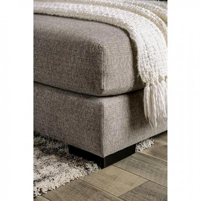 Angelia Contemporary Gray Chenille Sectional by Furniture of America | Home Elegance USA