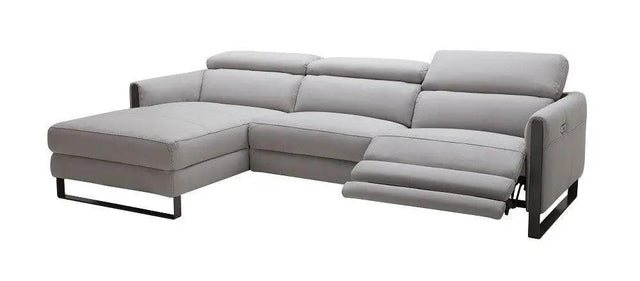 Antonio Motion Sectional In Matte Grey Finish Color | J&M | Home Elegance USA