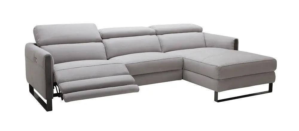 Antonio Motion Sectional In Matte Grey Finish Color | J&M | Home Elegance USA