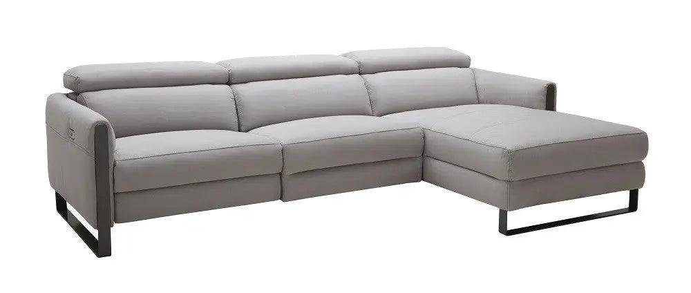 Antonio Motion Sectional In Matte Grey Finish Color | J&M | Home Elegance USA