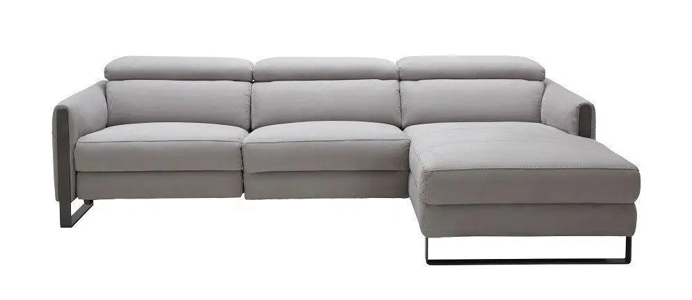 Antonio Motion Sectional In Matte Grey Finish Color | J&M | Home Elegance USA