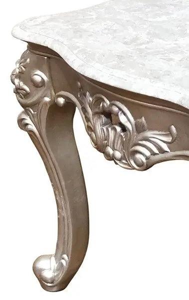 Ariel Transitional Sofa And Loveseat In Silver Wood Finish | Cosmos | Home Elegance USA