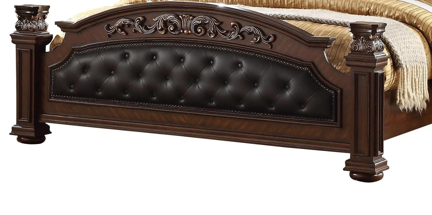 Aspen 6Pc Traditional Bedroom Set In Cherry Finish | Cosmos | Home Elegance USA